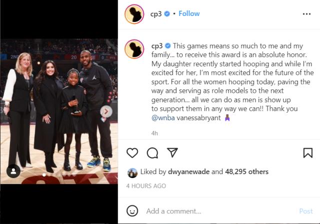 开云-【现场】缅怀科比吉安娜  保罗获第一届WNBA倡导奖